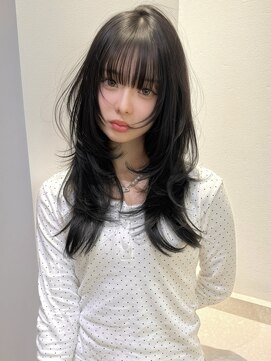 ロンプ(romp) レイヤーカットロングレイヤーハイレイヤー顔周りレイヤーi