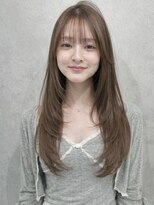 ナナローネス 渋谷(nana loness)&nbsp;レイヤーカット まろやかベージュ くびれヘア フェイスレイヤー
