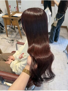 ルシュカイチマルニ(Rasca102) Rasca◇ピンクラベンダー　ブリーチ無しカラー　ロング