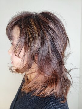 松本平太郎美容室 吉祥寺パートファイブ(PART5) 40代50代60代×セミディレイヤー×イノアカラー×インナーカラー