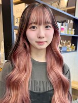 サンドレオ 新宿店(sand Leo)&nbsp;ミディアムレイヤーカット/髪質改善/韓国/前髪/新宿/ブリーチ