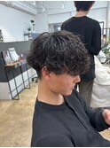 刈り上げセンターパート/波巻きツイストスパイラル/船橋
