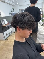 アロー 船橋店(AROH) 刈り上げセンターパート/波巻きツイストスパイラル/船橋