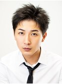 大人アクティブショート短髪ツーブロックスパイキーショート