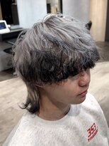 メンズサロン ガウディ 三宮店(men's salon Gaudi)&nbsp;エンドカラー×メンズハイトーン×ホワイトカラー×ウルフカット