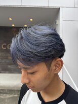 メンズカノエ 山口小郡店(Men's CANOE)&nbsp;センターパート　フェザー風スタイル