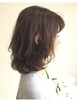 レーヴ(Reve)&nbsp;ミディアムボブ×ふんわりパーマ【レーヴ】