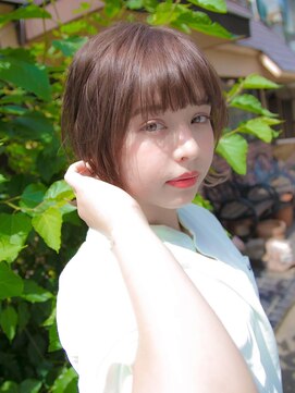 ルティア(Lutia) シースルーバング クリアベージュ 似合わせカット☆