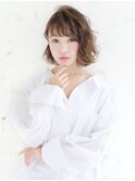 ちょっぴり甘めなパーマボブ