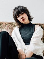 エクファ ヘア シェリル 草津 南草津店(ex-fa hair cherir)&nbsp;【南草津◆エクファヘアシェリル】くせ毛風マッシュウルフ