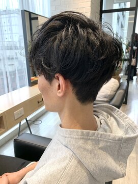 アーロン(aaron) 【MENS】パーマ風マッシュショート。