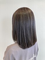 ヘアーアンドメイク アンジュ 中野店(Hair&Make ange)&nbsp;コントラストハイライト×ストレート