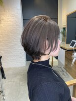 ヘアアンドメイク スタジオ ミムロ(HAIR&MAKE STUDIO MIMURO) 丸みが可愛いショートヘア・ブルージュカラー