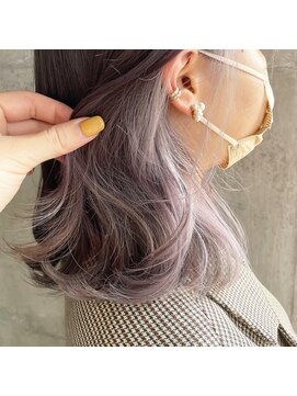 シェリ(che'rie) インナーカラーホワイトパープル