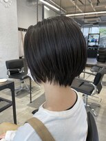 ピボット 北千住(PIVOT) 大人可愛い20代30代40代黒髪前下がりショートボブ丸みショート