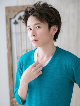 モッズヘアメン 札幌月寒店(mod's hair men) ≪mod's men≫ワイルドアップバングのニュアンスカラーショートe