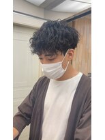 【HIKARU】@hikaru_cut メンズスパイラルパーマ/渋谷駅5分道玄坂
