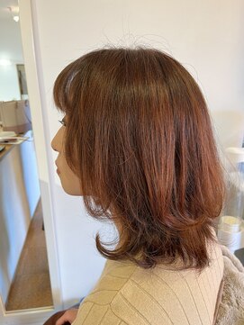 ヘアーコンセプト(HAIR CONCEPT) ピンクブラウンくびれヘア