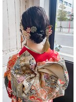 ノード(NODO)&nbsp;【成人式ヘア】ナチュラルシニヨンアレンジ