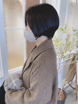 モリオフロムロンドン 松戸店(Morio from London) 【松戸 岩口】黒髪ストレートツヤツヤツハンサムショート