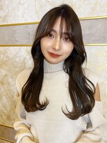 ロンド ストラーダ 心斎橋(Lond strada)&nbsp;韓国前髪顔周りロング×デザインカラー[心斎橋/髪質改善]