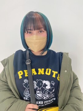 ギグスダブル 栄店(gigs double) アンブレラカラー/グリーン/オレンジ