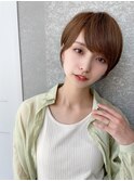 小顔ショート/前髪×ブリーチ/ケアブリーチ/ハイトーン[池袋]