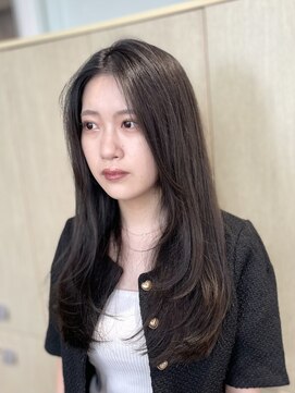 リベラ(LIBERA) ★韓国ヘアくびレイヤーエモージュ小顔似合わせカット斜めバング