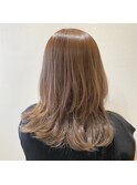カーキベージュ/レイヤーロング/20代30代40代