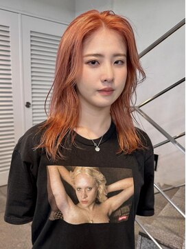 レコ(LECO) コーラルピンク顔まわりレイヤー