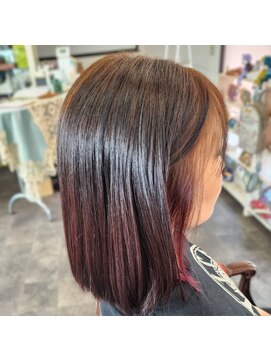 シーサンクス ビューティースタジオ(See Thanks-Beauty Studio) ブリーチなしインナーカラー