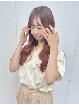 美容室 アイディー i-dee ピンクオレンジ