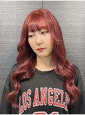 ボルドーカラー♪/韓国風くびれ巻き【唐木彩華】