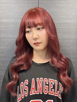 ヘアーアンドメイク ビス(HAIR&MAKE bis) ボルドーカラー♪/韓国風くびれ巻き【唐木彩華】