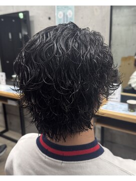 フイ 代々木(Hui) スパイキーショート/ハイトーンカラー/マッシュパーマ/men's/