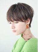 ショートカットショートヘア前髪長めショート耳かけ30代40代50代