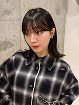 アンガーデン(Une GARDEN)&nbsp;ワイドバング×鎖骨ミディアム×ダークブラウン