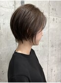 大人ショート くびれ 前下がりショート ショートボブ 岐阜