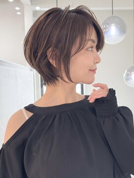 ロンドエニカ 大宮(Lond enika) ミニウルフレイヤーカット顔周り前髪韓国ショートボブ/大宮