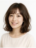 やわらかレイヤーミディ × ナチュラルウェーブ