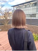大人美人/外ハネボブ/春カラー/くびれミディアム/20代30代