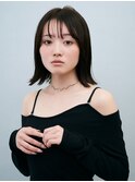 うる艶髪似合わせカットこなれミディアム結べるボブ地毛風カラー