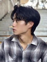 ガーデンヨコハマエスト(GARDEN YOKOHAMA est)&nbsp;ニュアンスパーマ　刈上げなし　ショート　毛流れ