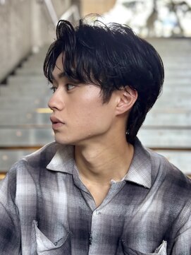 ガーデンヨコハマエスト(GARDEN YOKOHAMA est) ニュアンスパーマ　刈上げなし　ショート　毛流れ