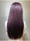 ラベンダーパープルカラー×ロングスタイル