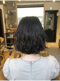 立体感パーマスタイル