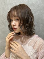 エリマバイフィフス 調布(elima by fifth)&nbsp;顔まわりレイヤーのデザインが可愛いショコラブラウンカラー