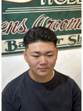 リルホビーズメンズグルーミング(Lil Hobbys Men's Grooming) <理容室><バーバー>短髪アイロンパーマフェードスタイル