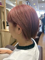 ヴィサージュジョイン(VISAGE join) ミニボブ×コーラルピンク