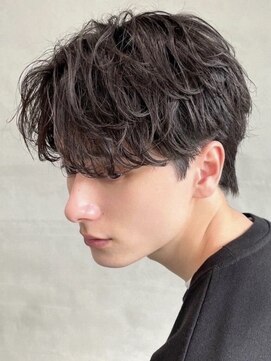 レタッチバイフィフス(RETOUCH by fifth) 原宿毛流れセンターパートニュアンスパーマフェザーパーマ40代◆